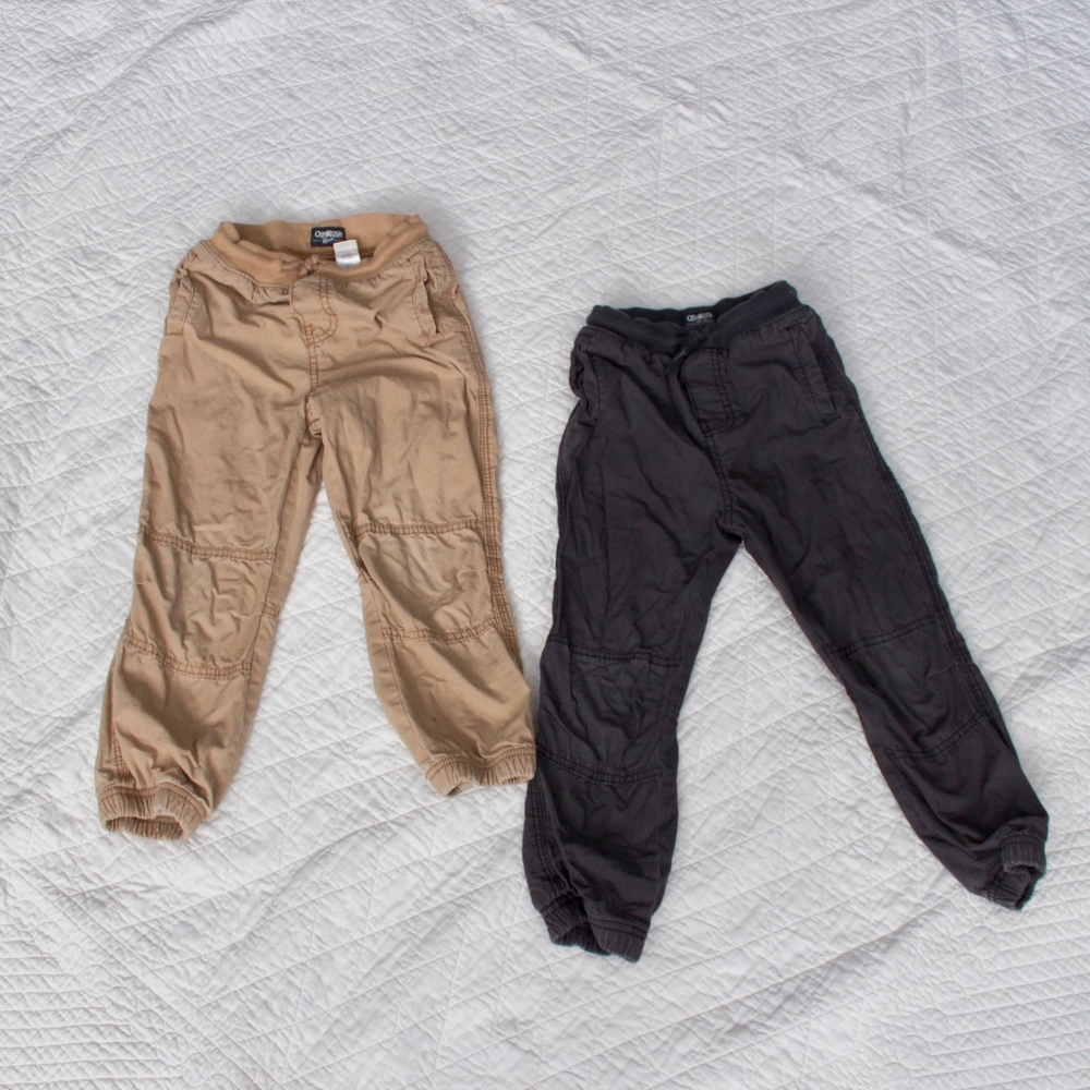 Boys 5T jogger pant bundle of 2 pairs OshKosh